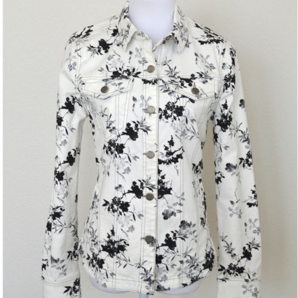 Liverpool Jeans Company Jackets & Blazers - LIVERPOOL JEANS COMPANY Denim Floral Jacket